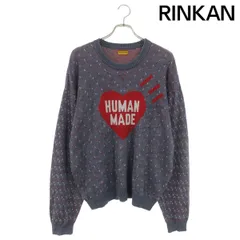 ヒューマンメイド  HM29CS002 HEART KNIT SWEATER ハートロゴニット メンズ XXLのサムネイル