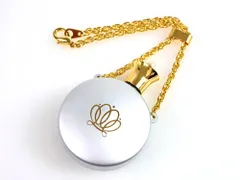 未使用　ミキモト　MIKIMOTO　1Pミニパール/真珠　チェーン付　香水入れ　アトマイザー　ミニボトル　シルバーカラー×ゴールドカラー　送料無料のサムネイル