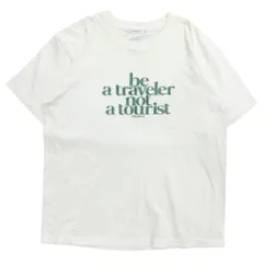 Liberaiders リベレイダース be a traveler tee プリント Tシャツ カットソー 半袖 クルーネック サイズM 白 ホワイト メンズ 古着 中古 USEDのサムネイル
