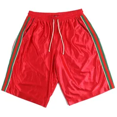 極美品△GUCCI グッチ 21AW 659460 ロゴワッペン ウェブライン トラックパンツ ショートパンツ レッド S イタリア製 正規品 メンズのサムネイル