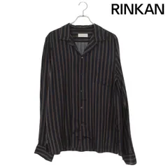 ドリスヴァンノッテン  CARLY STRIPED CUPRO SHIRT ストライプ柄オープンカラー長袖シャツ メンズ 48のサムネイル