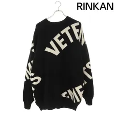 ヴェトモン  GIANT LOGO JACQUARD OVERSIZED KNIT UA53KN200B ジャイアントロゴジャガード オーバーサイズニット メンズ Lのサムネイル