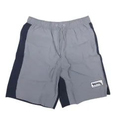 美品 23ss MAISON KITSUNE メゾンキツネ TECHNICAL SHORTS テクニカルショーツ ナイロン ハーフパンツ S グレー ネイビー メンズ 古着 中古 USEDのサムネイル