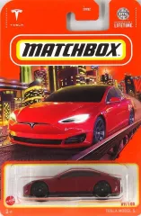 【中古】ミニカー 1/64 TESLA MODEL S(ダークレッド) 「MATCHBOX」 [HVL42]のサムネイル