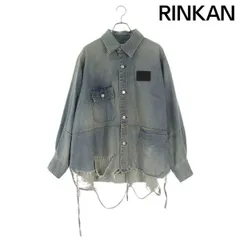 ジエダ  23SS  DAMAGE OVER DENIM SHIRT Jie-23S-SH05 ダメージ加工オーバーサイズデニムジャケット メンズ 1のサムネイル