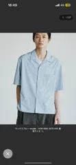 WYM ウィムバイリドム シャツ/ブラウス M スカイブルー 無地 ショート丈 半袖 オープンカラー メンズのサムネイル