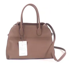 未使用品★THE ROW ザロウ  W1586L133 Soft Margaux 12 ソフトマルゴー12 カーフレザー 2way ショルダーバッグ ハンドバッグ トープのサムネイル
