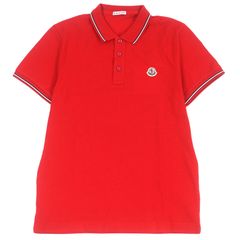 ☆MONCLER モンクレール ビッグ ワッペン ポロシャツ 半袖/メンズ/S