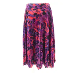極美品★BALENCIAGA バレンシアガ 542847 総柄 プリーツスカート ボトムス マルチ 34 イタリア製 正規品 レディースのサムネイル