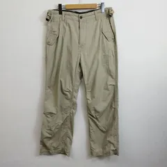 00s NAUTICA パンツ 立体裁断 ワイド テック ギミック ミリタリー Y2K カジュアル ベージュ 34×33L F806のサムネイル