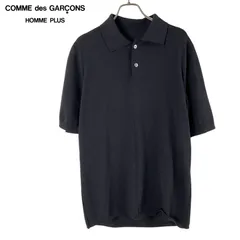 COMME des GARCONS HOMME PLUS コムデギャルソンオムプリュス レイヤード ニット 半袖 トップス Layered knit short S ブラック  【値下げ交渉歓迎】のサムネイル