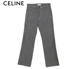 CELINE セリーヌ ヒッコリー ストライプ デニム パンツ ジーンズ Hickory Stripe Denim Pants Long Jeans 29 ネイビーxホワイト  【値下げ交渉歓迎】のサムネイル