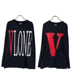 VLONE ヴィーロン Reversible Logo L/S Tee ヴィーローン リバーシブルロゴロングスリーブTシャツ 長袖 ロンT - ブラック  【値下げ交渉歓迎】のサムネイル
