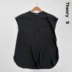 Theory セオリー☆POWDER CREPE CL COLLARLESS JK パウダークレープV