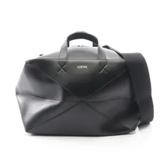 ロエベ LOEWE ボストンバッグ パズルフォルド ダッフル 2WAY ブラック レザー パズル フォルド ダッフルバッグ ユニセックス Used Bのサムネイル