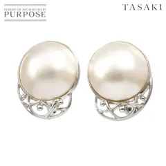 タサキ TASAKI マベ真珠 15.0mm イヤリング SV シルバー パール 田崎真珠 Earrings Clip on 90316489のサムネイル