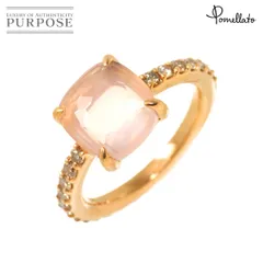 ポメラート Pomellato 10号 リング ローズクォーツ ダイヤ K18 PG 750 指輪 Quartz Ring 90325876のサムネイル
