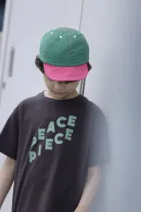 【サンプル品】125cm USAコットン PEACE TEEチャコールグレーのサムネイル