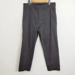 MHL マーガレットハウエル ORGANIC COTTON SATEEN TROUSERS トラウザー パンツ ボタンフライ シンプル 無地 コットン マーガレットハウエル 日本製 ブラック 0 G8のサムネイル
