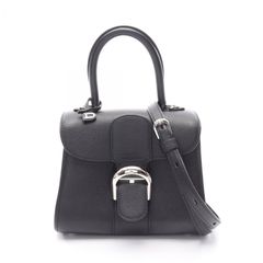 デルヴォー Delvaux ハンドバッグ ブリヨン ミニ 2WAY ブラック レザー ブリヨン 2wayショルダー レディース Used A