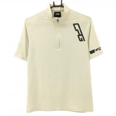 CPG GOLF 半袖 ポロシャツ ビックロゴ ゴルフウェア ホワイト系 XL