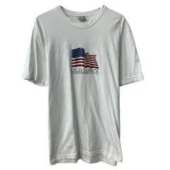 ～00s OLD NAVY 半袖 プリントTシャツ XL ホワイト オールドネイビー プルオーバー ～00年代 コットン100 カットソー 夏物 a806-7281のサムネイル
