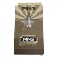 【新品】ピン クリップマーカー 白×黒×ゴールド ミスターピン ゴルフ PINGのサムネイル