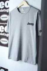 (L-XL) ジープ 半袖 Tシャツ スモールロゴ グレー オールドスクール-H34168のサムネイル