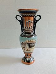 J124 アンティーク スペイン製 MANISES/マニセス 陶器の花瓶