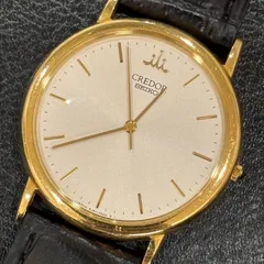 ΩNA6251 希少品! SEIKO CREDOR セイコー クレドール 8J817000 18KT K18 YG イエローゴールド 金無垢 総重量37.57g QZ クォーツ 腕時計のサムネイル