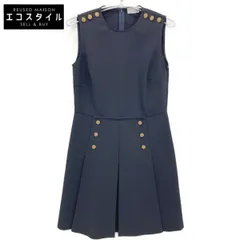 RED VALENTINO　レッドヴァレンチノ　XR3VADC05LB ネイビー ゴールドボタン キャディワンピース　42のサムネイル
