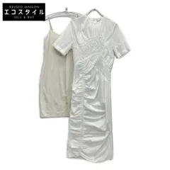 CLANE　クラネ　25SS 18112-5182 ホワイト RANDOM SHIRRING ONEPIECE　1のサムネイル