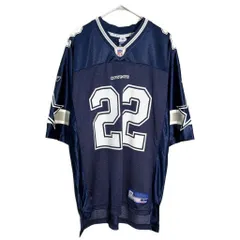 Reebok リーボック NFL ダラス・カウボーイズ フットボールシャツ ユニフォーム プロチーム アメフト ネイビー(メンズ L)中古 古着 Y4801のサムネイル