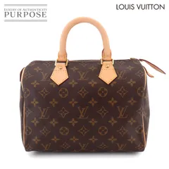 新品同様 ルイ ヴィトン LOUIS VUITTON モノグラム スピーディ 25 ハンド バッグ ブラウン M41528 ゴールド 金具 Speedy 25 90331080のサムネイル