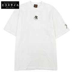 EVANGELION:95 에반게리온 95 미품 EVA0020 특무기관 NERV 빈티지 가공 코튼 그래픽 T셔츠 탑스 맨즈 화이트 LL