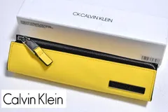 【定価7480円】新品 CK CALVIN KLEIN【ポリッシュ】牛革 ペンケース 817638 イエロー カルバンクライン キップガラスレザーのサムネイル