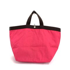 ✨美品✨エルベシャプリエ 舟型 トートバッグ フューシャ モカ 