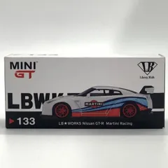 【中古】1/64 トゥルースケールミニチュアズ LB★WORKS Nissan GT-R R35 タイプ1 リアウイングバージョン 1 マルティニレーシング (右ハンドル)[10]のサムネイル