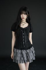 ダークコア ダークコケット フェアリーグランジ 姫カジ リボントップス