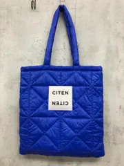 CITEN シテン キルティング パテッド トート バッグ ロイヤルブルー ■■ レディースのサムネイル