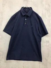 SHIPS シップス 吸水速乾 UVケア Drymix ワンポイント ロゴ ボタンダウン ポロシャツ sizeM/紺 ■◇ メンズのサムネイル