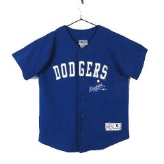 90s 00s MLB ロサンゼルス ドジャース ベースボールシャツ - メルカリ