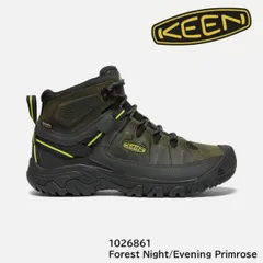 【セール】 KEEN　1026861　メンズ | ターギー III ミッド | 防水ハイキングシューズ　 Forest Night/Evening Primrose 登山 ブーツのサムネイル