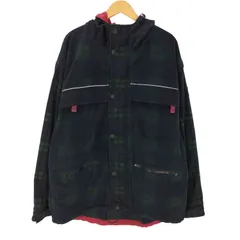 トミーヒルフィガー TOMMY HILFIGER 90-00S OLD ウール チェック マウンテン パーカー ジャケット 裾ドローコード メンズ import：XL のサムネイル