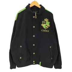 クージー COOGI 90-00S OLD エンブレム ロゴ 刺繍 ストライプライン フルジップ バーシティ ジャケット スタジャン ビックサイズ メンズ  3XLのサムネイル