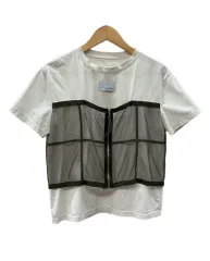 アメリ AMERI アメリヴィンテージ 19SS チュール ドッキング Tシャツ 半袖 カットソー クルーネック レイヤード風 WHITE 白 191320771 Tシャツ ロゴ ホワイト 104LT-540のサムネイル
