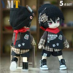 オビツ11 ドール服 サイバーパンク風3点セット パーカー、トップス