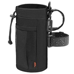 Bicycle Drink Holder 350-700ml Bike Drink Holder Bicycle Pet Bottle Holder with 2 Detachable Anti-Slip Velcro Tapes Multiple Mounting Methods Applicable to Cross Bikes/Road Bikes/Folding Bikes/Electric Bikes/Electric Scooters
