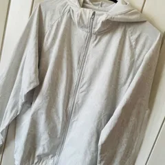 C-113　UNIQLO　ウルトラストレッチドライEXパーカー　M　フード付きジップアップパーカー　総柄　フルジップ　スポーツウェア　長袖　メンズ　DRY　UV　ストレッチ　日焼け対策　アウター　万能　467763　夏　メッシュ　ユニセックスのサムネイル