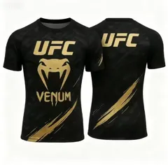 UFC VENUM Tシャツ ラッシュガード 黒  Lサイズ RIZIN PFL ONE PRIDE K‐1 総合格闘技 MMA キックボクシング  堀口恭司 平良達郎 朝倉海 マネル・ケイプのサムネイル